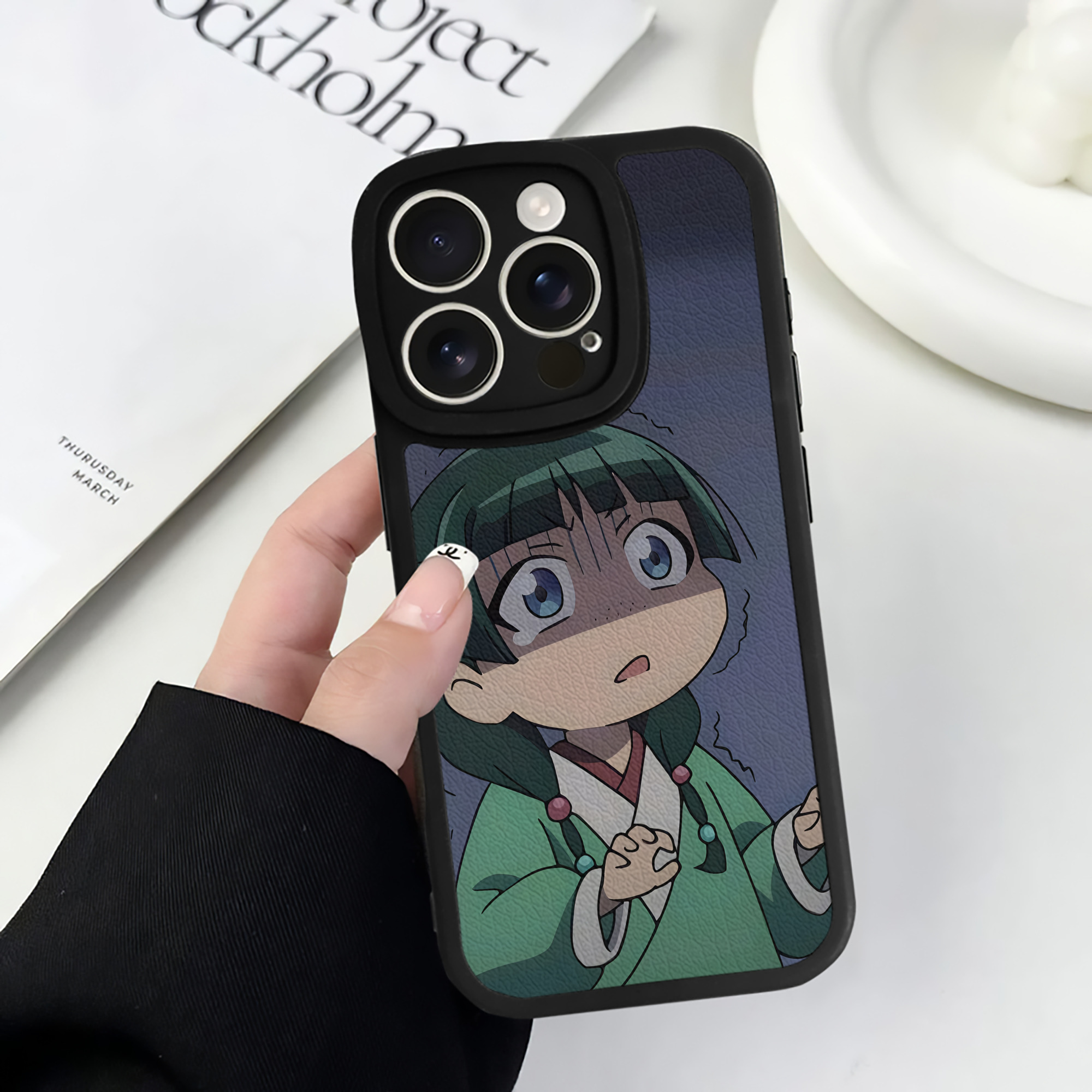 薬屋のひとりごと The Apothecary Diaries 【iPhone 16シリーズ対応】シリコンスマホケース（レザー調） 材質：シリコン